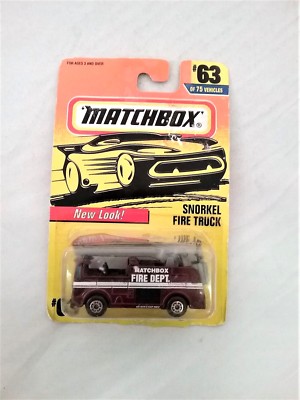 Matchbox Action System 3 car LOT Snorkel Fire Truck Garbage Dump Earth Mover NEW
