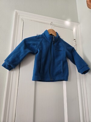Columbia Fleece Full Zip Teal Blue Casual Full Zip Jacket Toddler Unisex Size 2T
