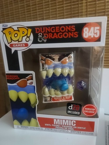 FUNKO POP GAMES Dungeons And Dragons 845 MIMIC D20 INCLUDED
