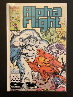 Alpha Flight vol.1 #38 1986 High Grade 9.2 Marvel Comic Book D59-78