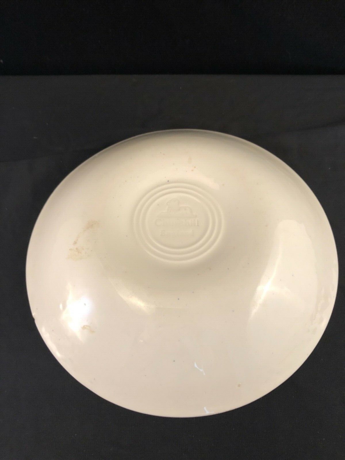 Churchill England Blue Willow Coupe Soup Bowl - B Small Chip Underside