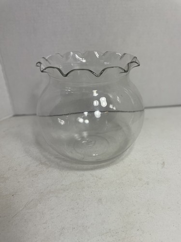 Fish Bowl Plastic 1-Gal. Aquarium Pet Fish Pot Living Room Home Decor/Terrarium