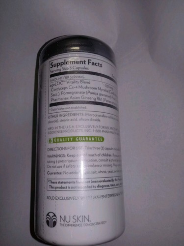 5 Nu Skin Pharmanex AgeLoc Vitality 900 capsules. Authentic Factory Sealed