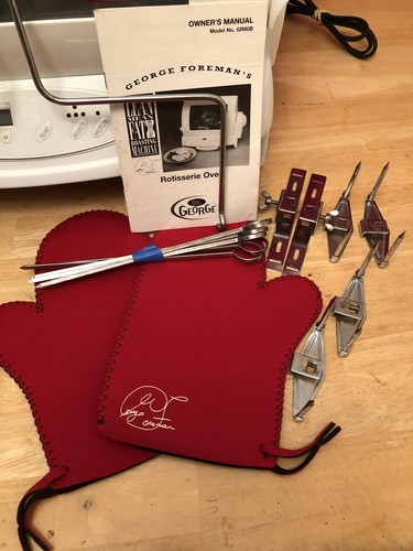 Big George Foreman Rotisserie  CLEAN AND COMPLETE!