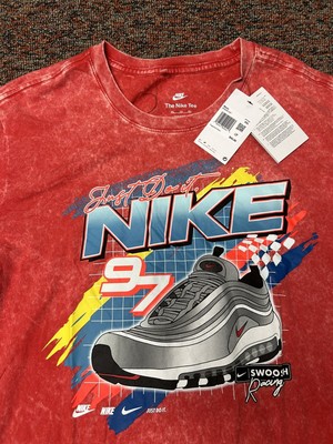 Nike Tie Dye Air Max Racing T Shirt Men Size 2XL. DR8000-657 Red New Rare