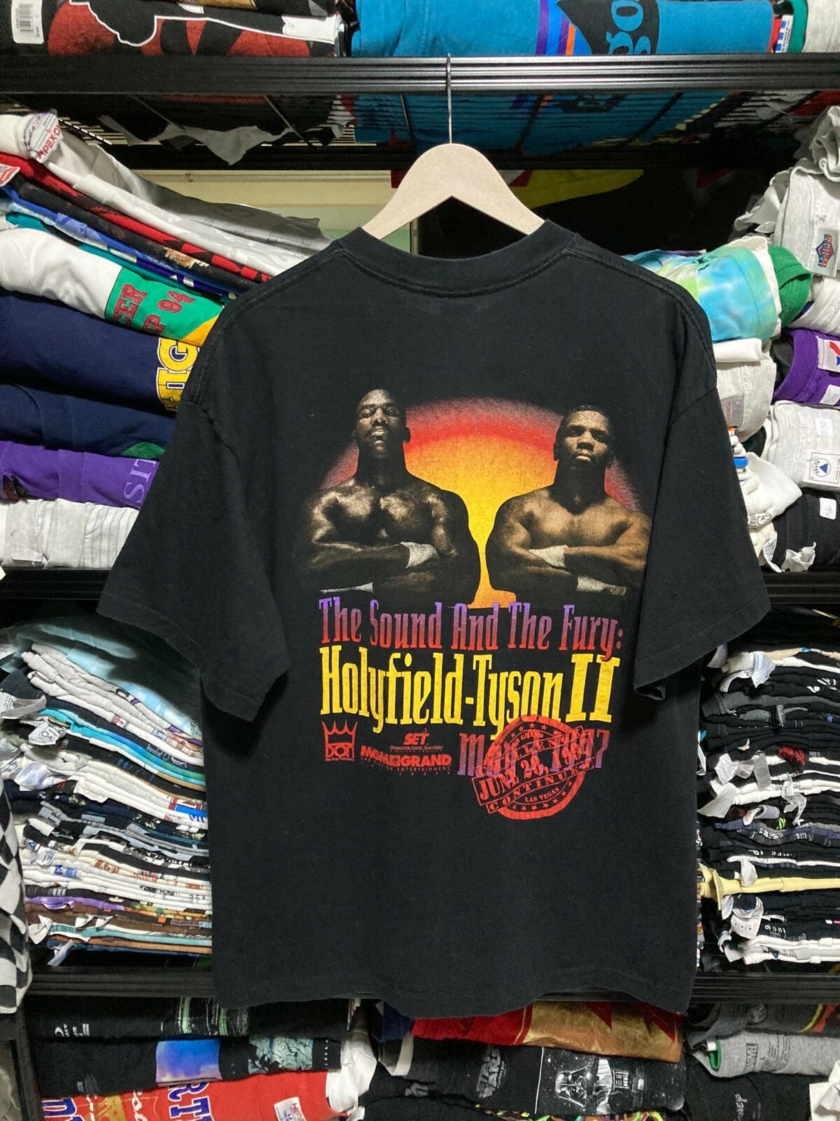 ホフディラン ミスターホフ　Tシャツ Vintage The Sound And The Fury, Holyfield-Tyson II MGM T
