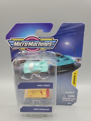 Micro Machines 2-Pack Series 1 #007 Senner & Sky High Van
