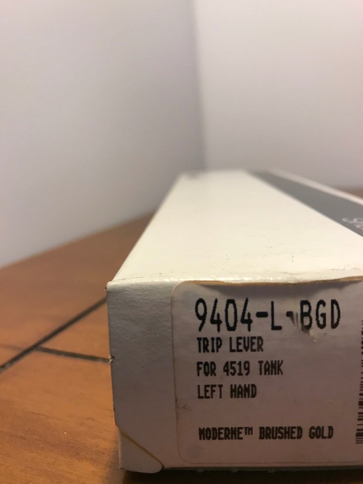 Kohler Toilet Tank Trip Lever Modern Brushed Gold Left Hand 9404-L-BGD Flush NEW