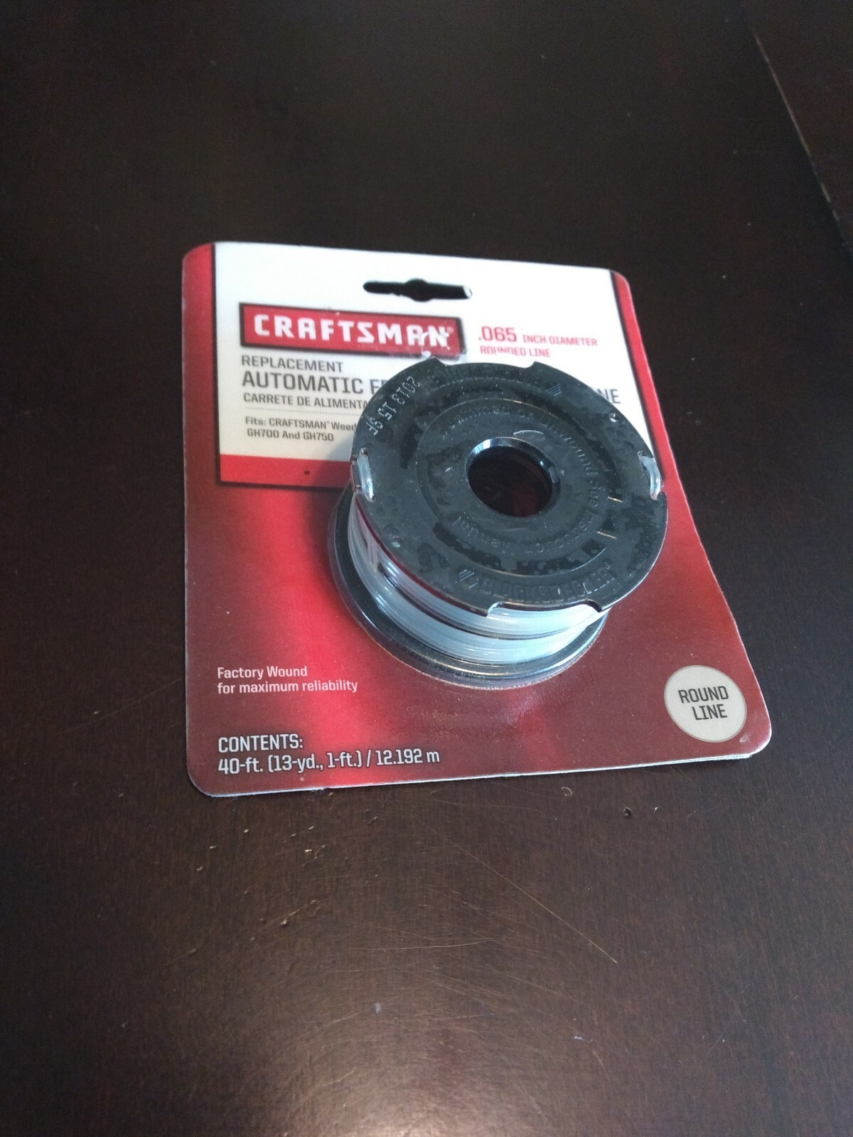 craftsman replacement automatic feed spool w/nylon line .65 inch 71-74547 85942