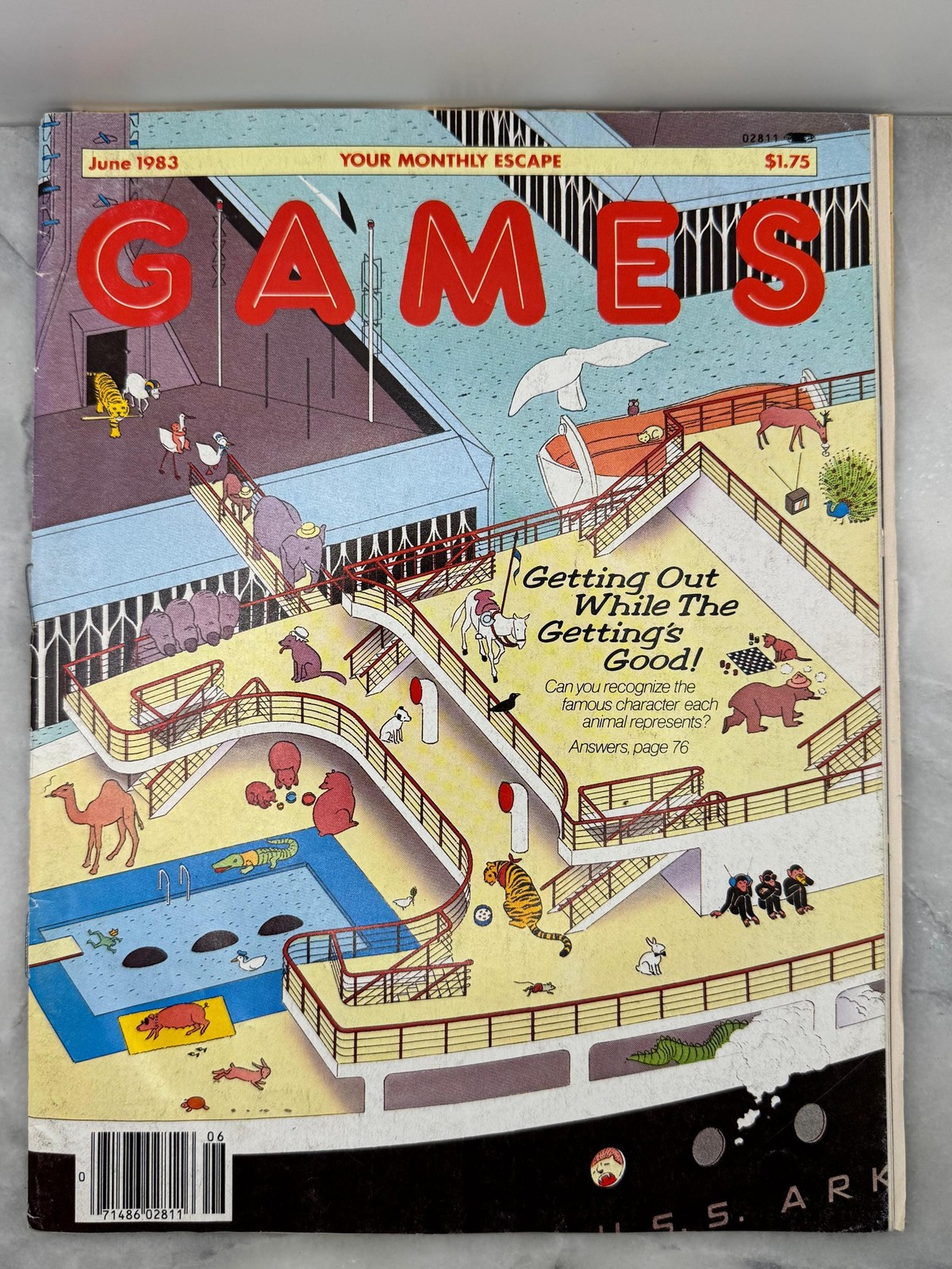1983 June Games Magazine - Vol. 7 No. 6 Issue 40 - Vintage Puzzle & Trivia Issue