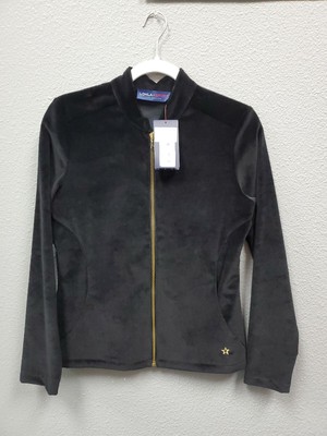 NEW LOHLA SPORTS BEVERLY VELVET LADIES JACKET - BLACK (SMALL)
