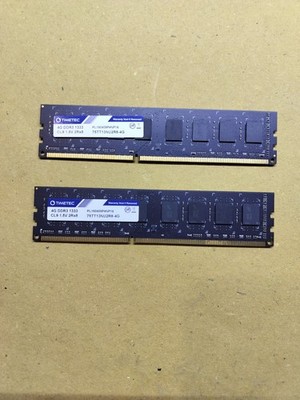 N°2 TIMETEC 75TT13NU2R8-4G Modulo RAM 4GB DDR3 1333 PL191021 CL9 1.5V 2Rx8