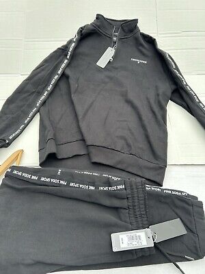 pink soda sports crop overhead hoodie ladies size eu 10 us small 174264127586