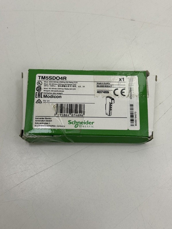 Schneider Electric Tm5sdo4r Digital Output Module 30vdc/230vac 5a Relay C/O
