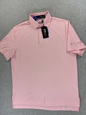 NWT Polo Ralph Lauren RLX Wicking S/S Golf Polo Shirt (Men's Medium) Pink
