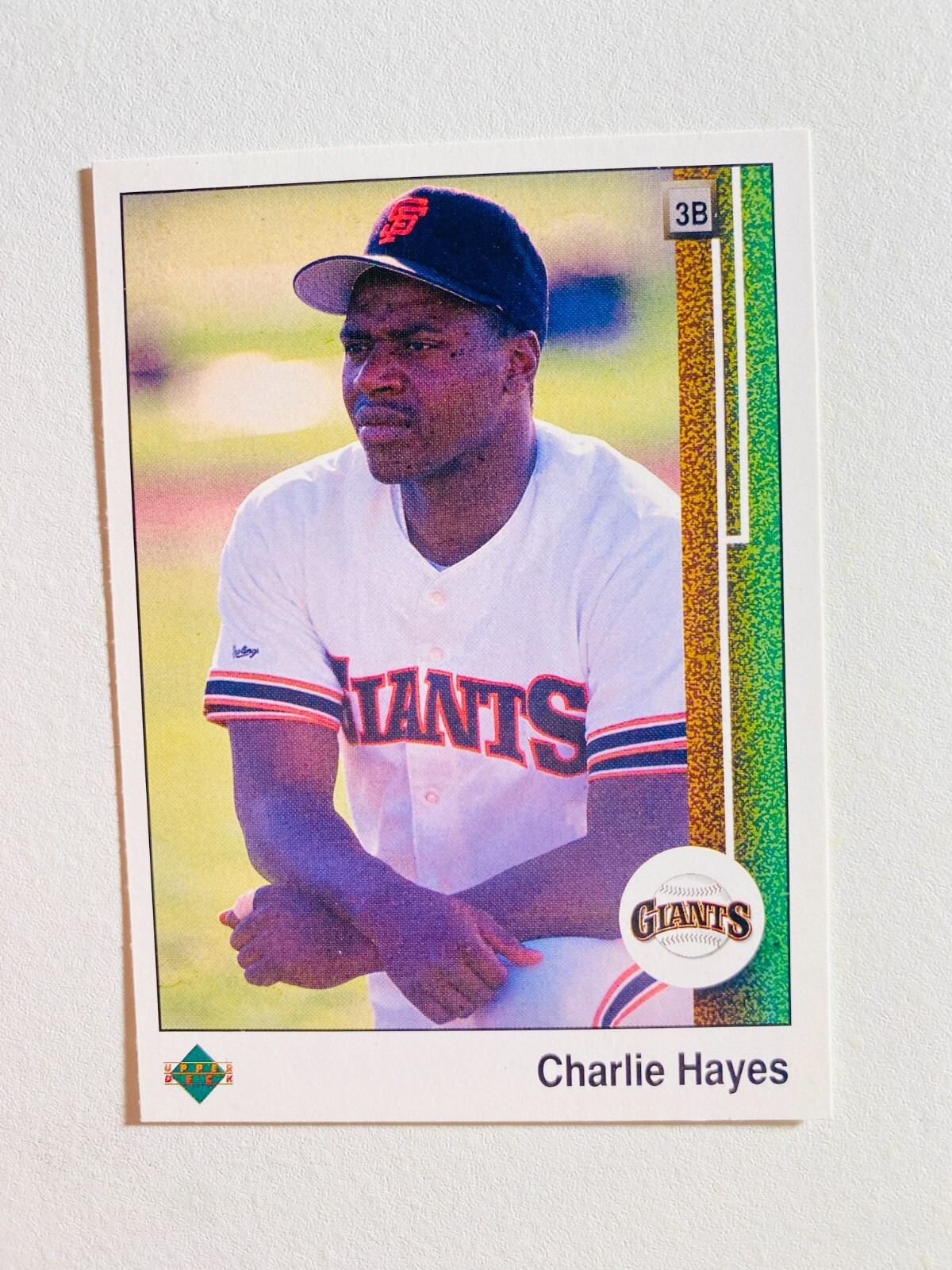 MLB オートグラフボール JD 1989 UPPER DECK #707 CHARLIE HAYES NM-MT MLB BASEBALL CARD