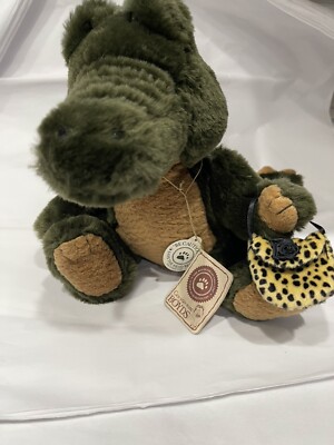 BOYDS JB Bean Irwin Plush 10'' Crock Alligator with Purse