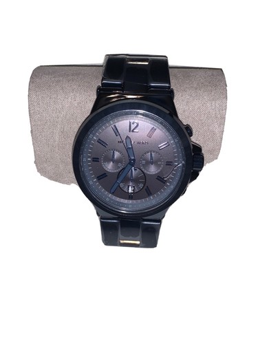 Michael Kors Black/Ceramic w/Black Crystals Bezel