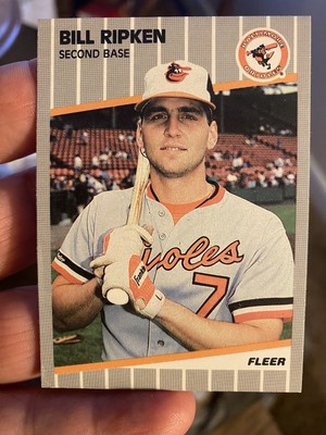 1989 FLEER BILLY RIPKEN WHITE OUT VARIATION ***ULTRA RARE!!***