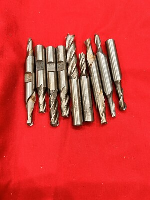 Used 9 Flute  Mill Lot Various Sizes, Double Ends,Flutes,Single & Double End