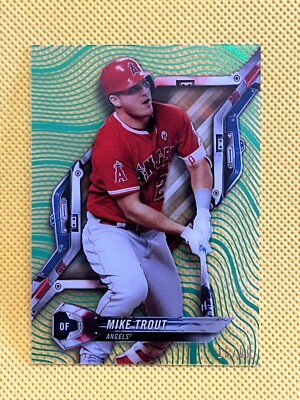 2018 Topps High Tek Mike Trout /99 Angels MLB Acetate Baseball Card # HT-MT
