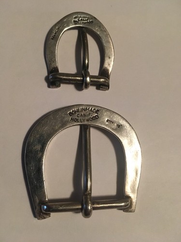Edward H. Bohlin Sterling Silver Buckles Horse Shoes With nails  for concho belt