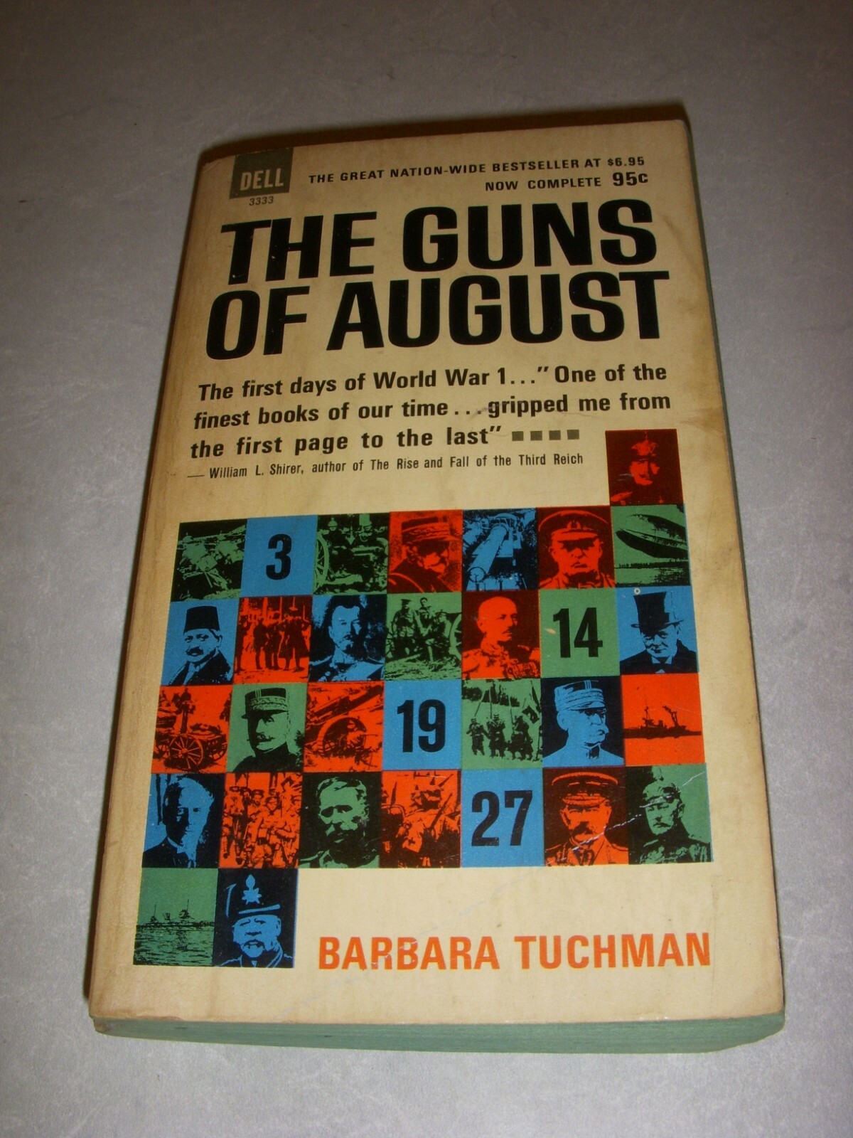 THE GUNS OF AUGUST by BARBARA TUCHMAN, DELL #3333, 1ST, 1963