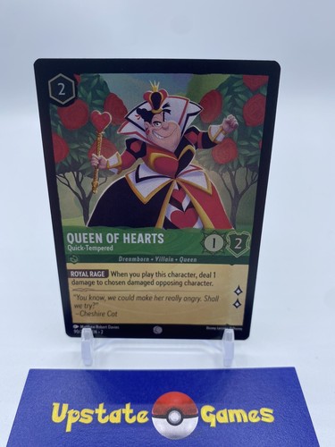 FOIL ロルカナ Lorcana Queen Hearts エラーカード FOIL ロルカナ Lorcana Queen Hearts エラーカード DISNEY