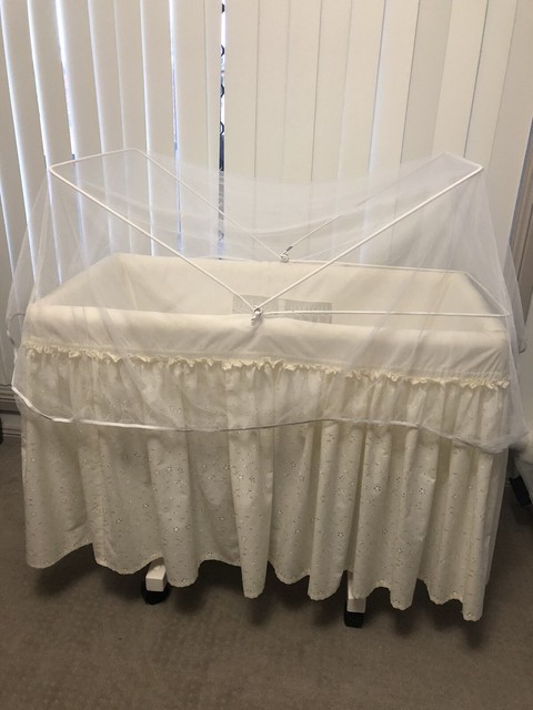 vintage bassinet skirt