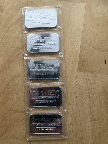 AＰＭＥＸ 銀1オンス 5枚    155g APMEX 銀1オンス 5枚 155g