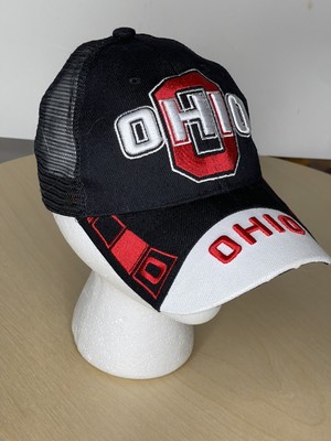 NWOT Unbranded OSU Ohio Men's Vented Strapback Hat Black Buckeyes