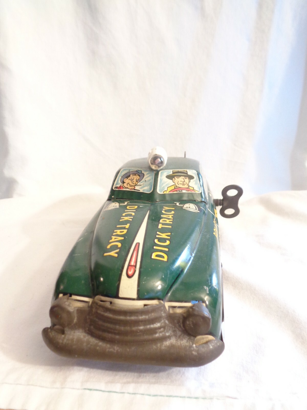 Vintage Marx Dick Tracy Windup Tin Police Squad Car No. 1