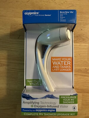 Oxygenics Body Spa RV White Handheld Complete Shower Upgrade Kit 1.8 GPM 26788