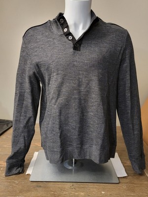 Flag & Anthem Textured knit 1/4-Button Pullover sz Large
