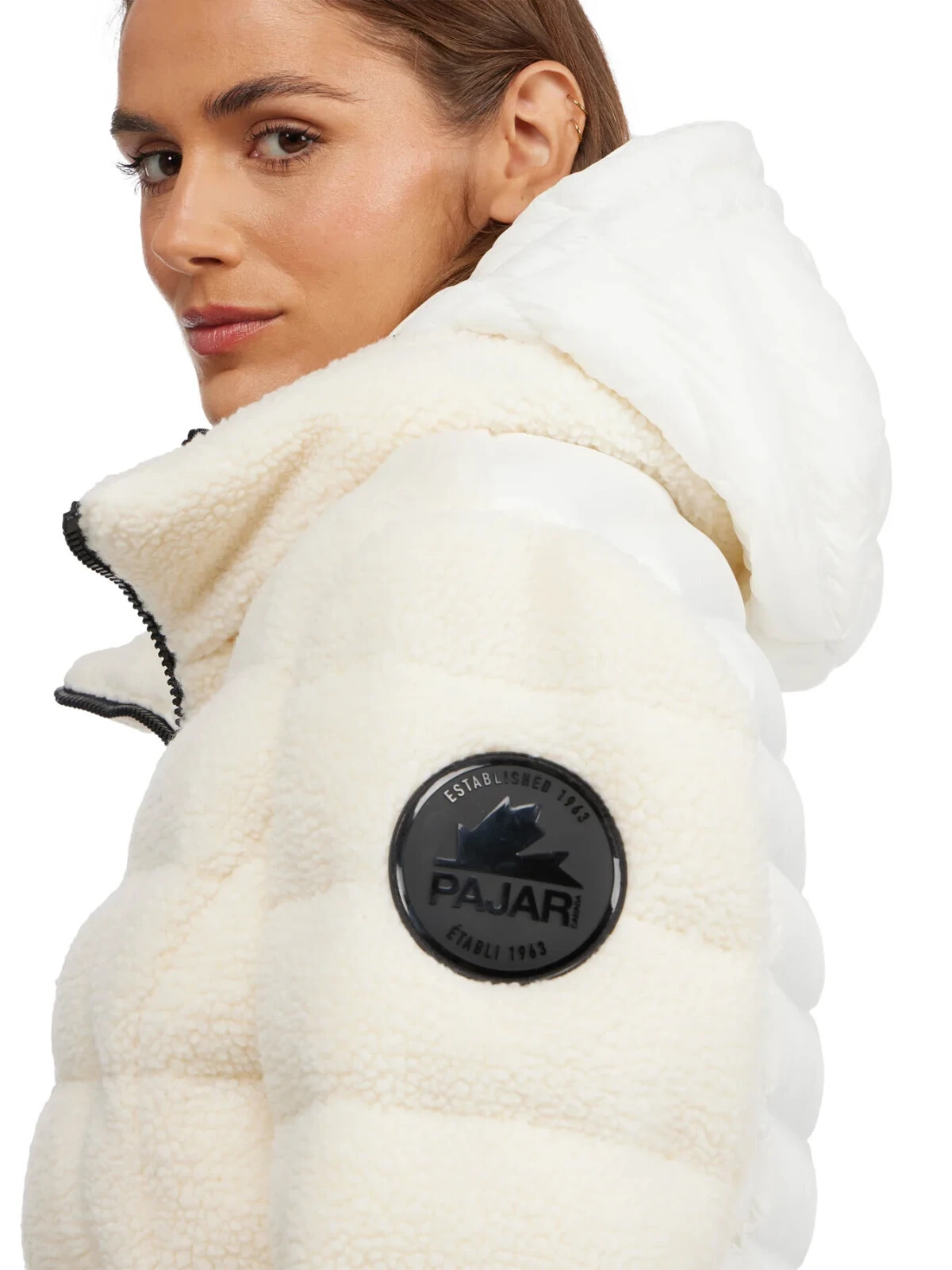 Pre-owned Pajar Canada Yvaine Women's Xl Lightweight Puffer Jacket White $489