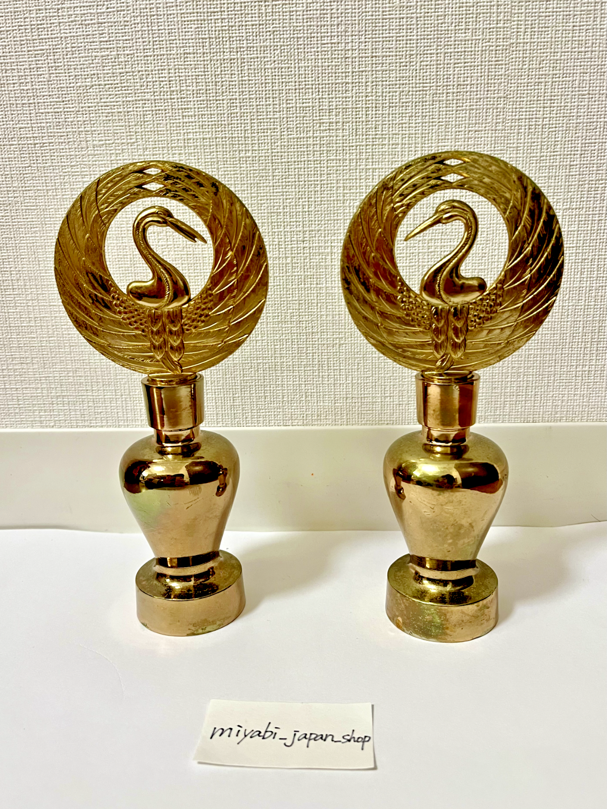 SGI Soka Gakkai Japan Buddhist Tokkuri Set with Crane Emblem