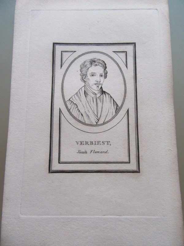 Gravure 1860 Verbiest Jesuite Flamand 