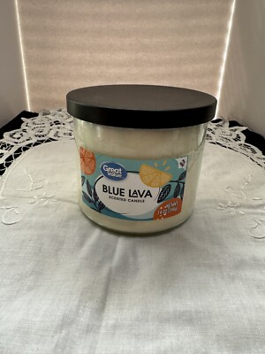 Blue Lava Candle Walmart Great Value -14 Oz, 3 Wick- Viral Tic Tok Volcano Dupe
