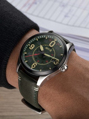 Pre-owned Avi-8 Spitfire Smith Automatic Reading Watch - Brand