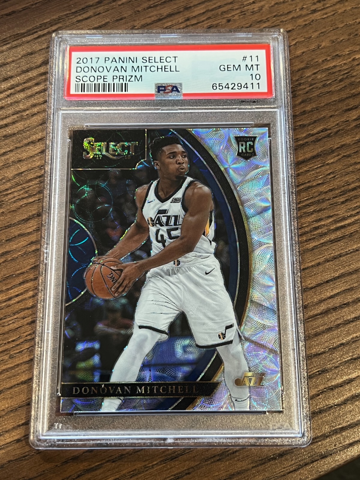 PSA 10 2017-18 Panini Select Donovan Mitchell Scope Prizm