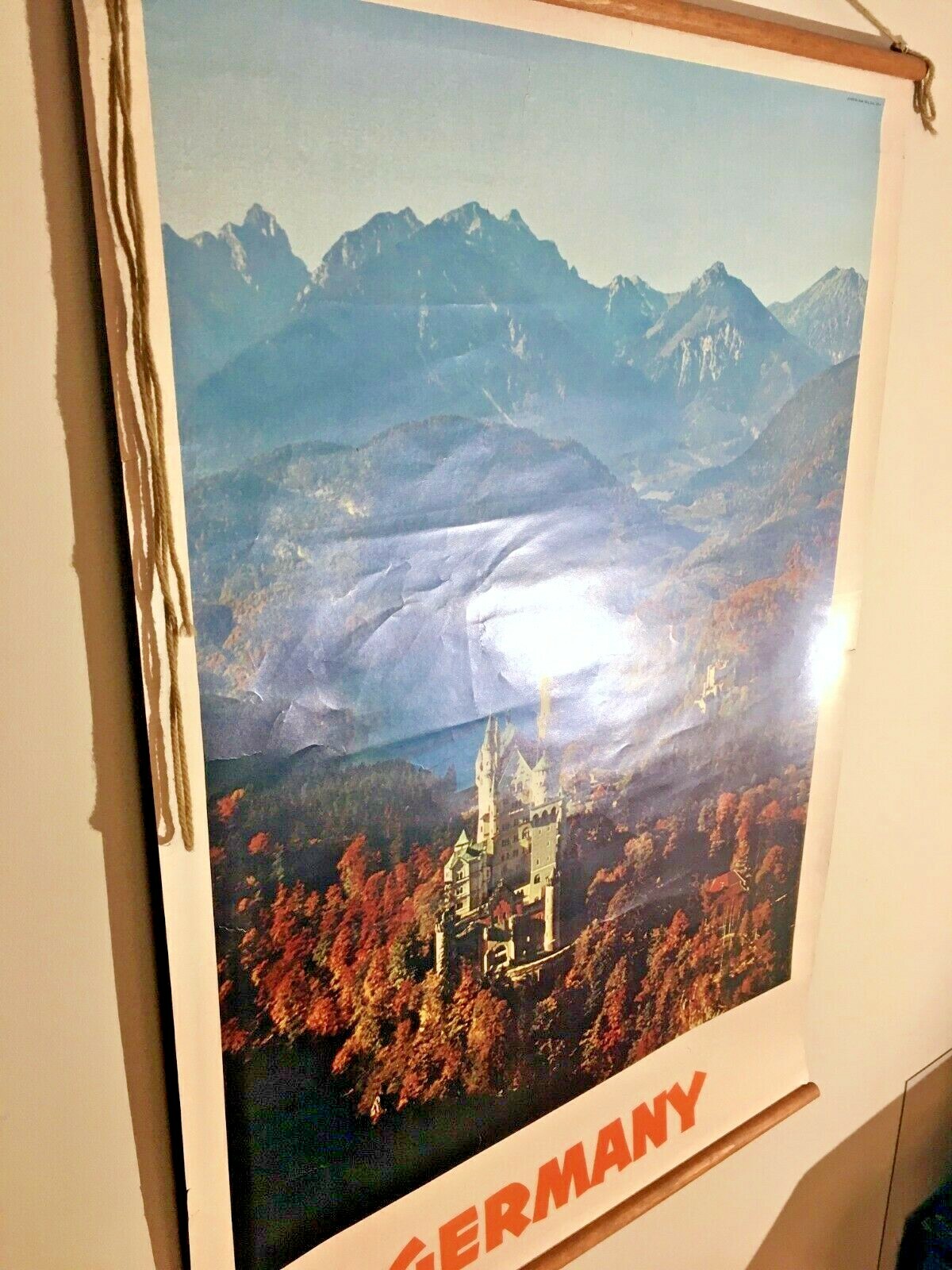 Vintage VTG Original Germany Souvenir Travel Poster B&B Div Stand Pck'g Corp