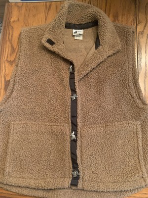 CHILD'S WOLF WEAR FUZZY BROWN VEST..SO CUTE!!