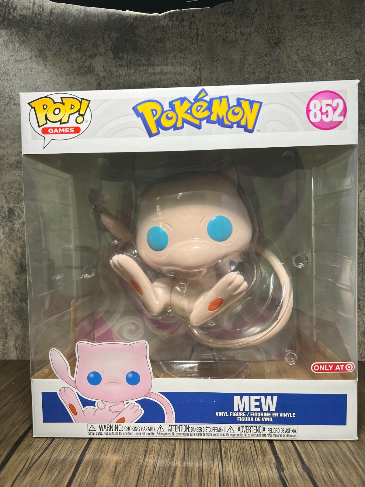 Mew Target Exclusive Jumbo Pokemon 10 Inch Funko POP! Vinyl Figure #852 -  NEW | eBay