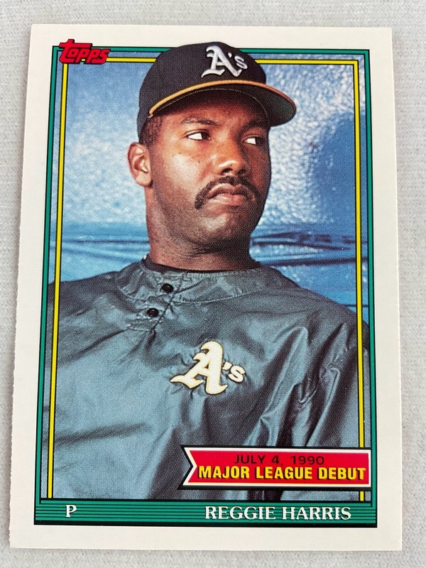 1990 Topps Major League Debut Card #064-Reggie Harris