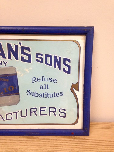 Vintage Enoch Morgan's Sons Company Framed Paper Advertising Sign