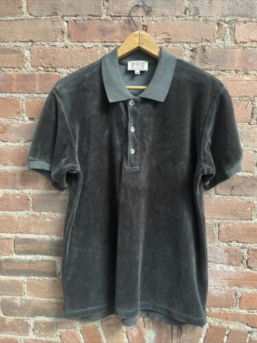 Vintage Juicy Couture Men's Polo Shirt, Sz Medium, Ebony Vintage Juicy Couture Men's Polo Shirt, Sz Medium, Ebony