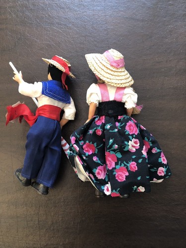 Vintage Made in Italy Eros Florence Girl And Boy Doll Figurines