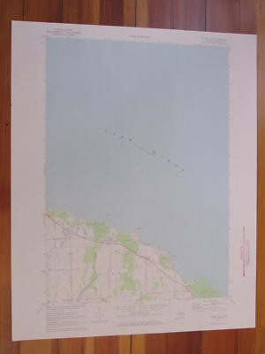 Huron City Michigan 1973 Original Vintage USGS Topo Map