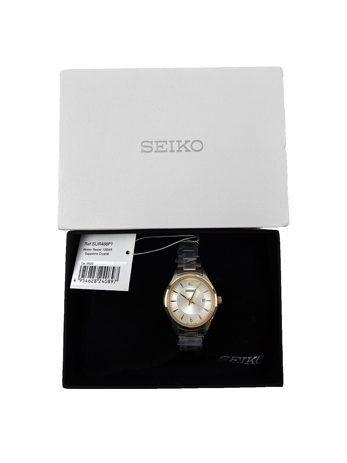 Seiko Core Quartz White Dial Ladies Womens Watch SUR466P1 | eBay
