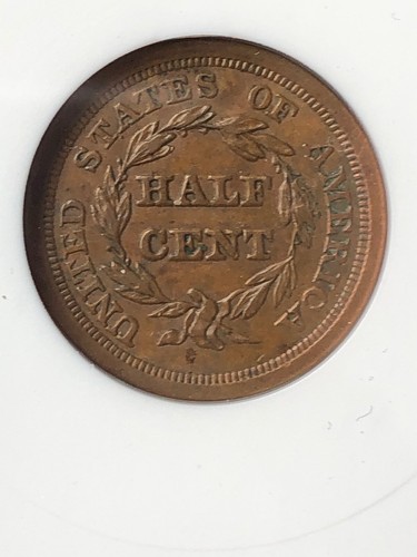 1854 Braided Hair Half Cent